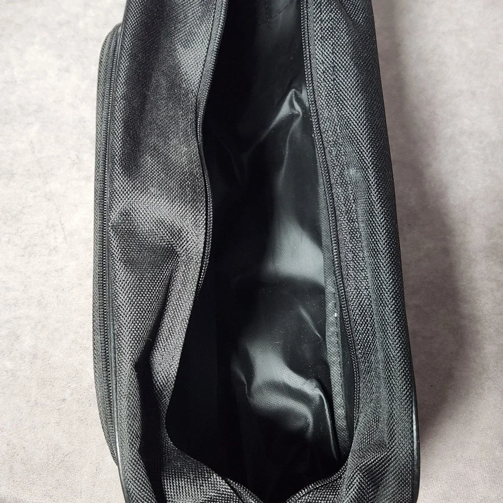 American Tourister Black Travel Messenger Bag Front Pocket Trolley Strap Unisex‎